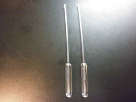 2 bombettes en verre de 5 gr. Glas Sbiru