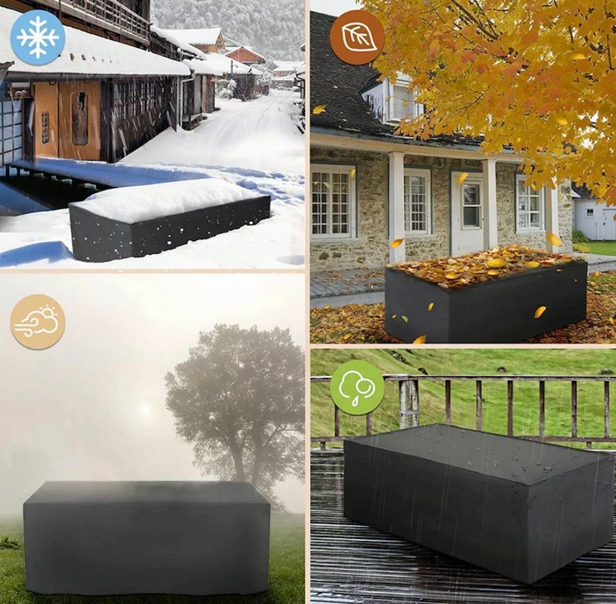 Coperture: Gartenmöbel Schutzhülle Abdeckplane – Nuovo e nell'imballaggio originale da Amriswil venduto da JaJa-Express 1