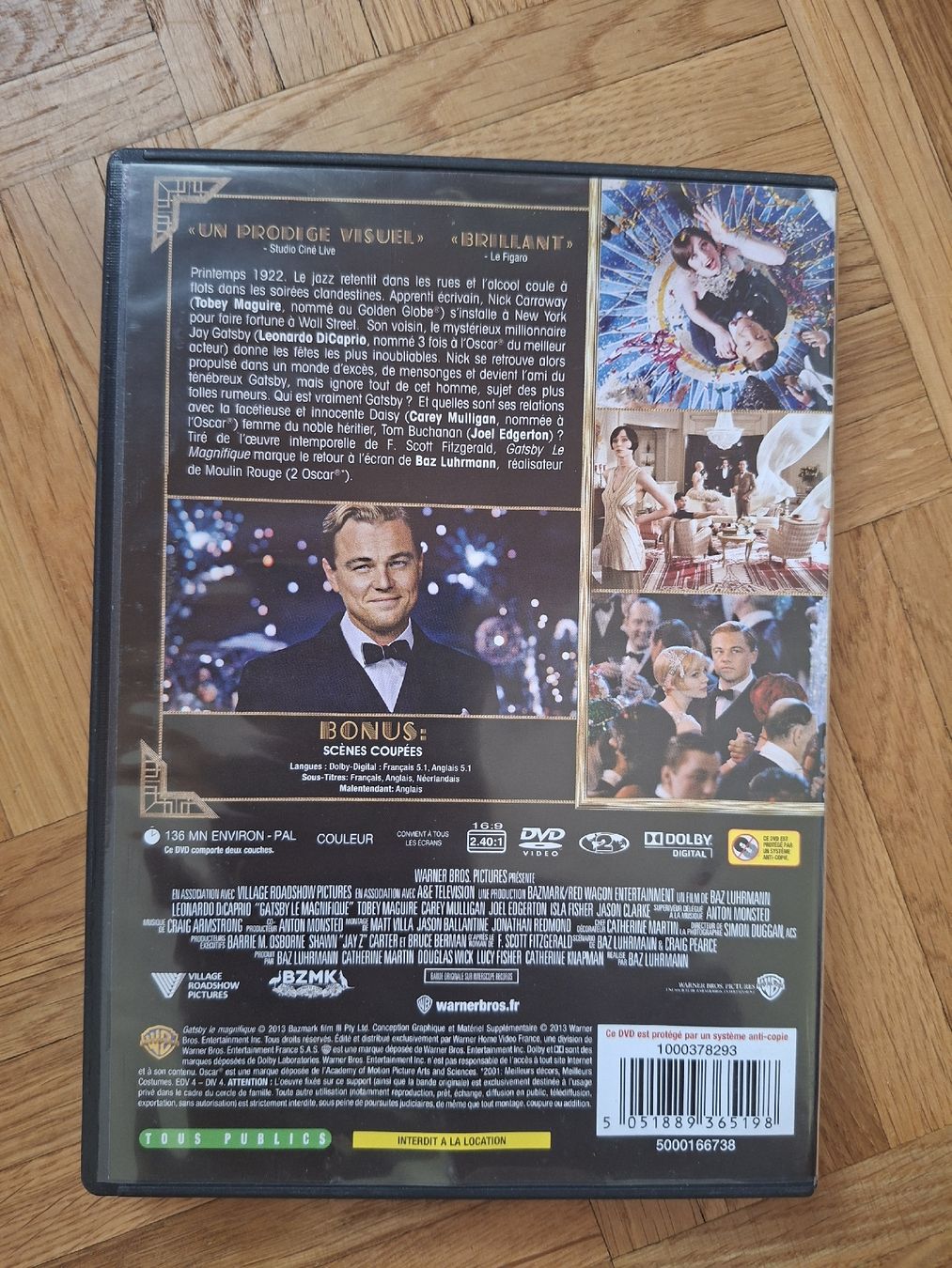 Tutti i DVDs: DVD Le Grand Gatsby - DiCaprio - – Usato da Lausanne venduto da bagadou 1