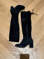 Schwarze Wildleder Stiefel, Gr. 36.Sehr guter Zustand!