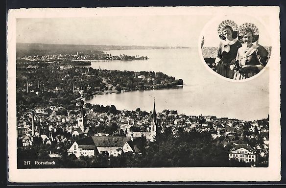 Cartes postales: Rorschach am Bodensee, Teilansicht u. Bl – D'occasion à Berlin par bartko-reher
