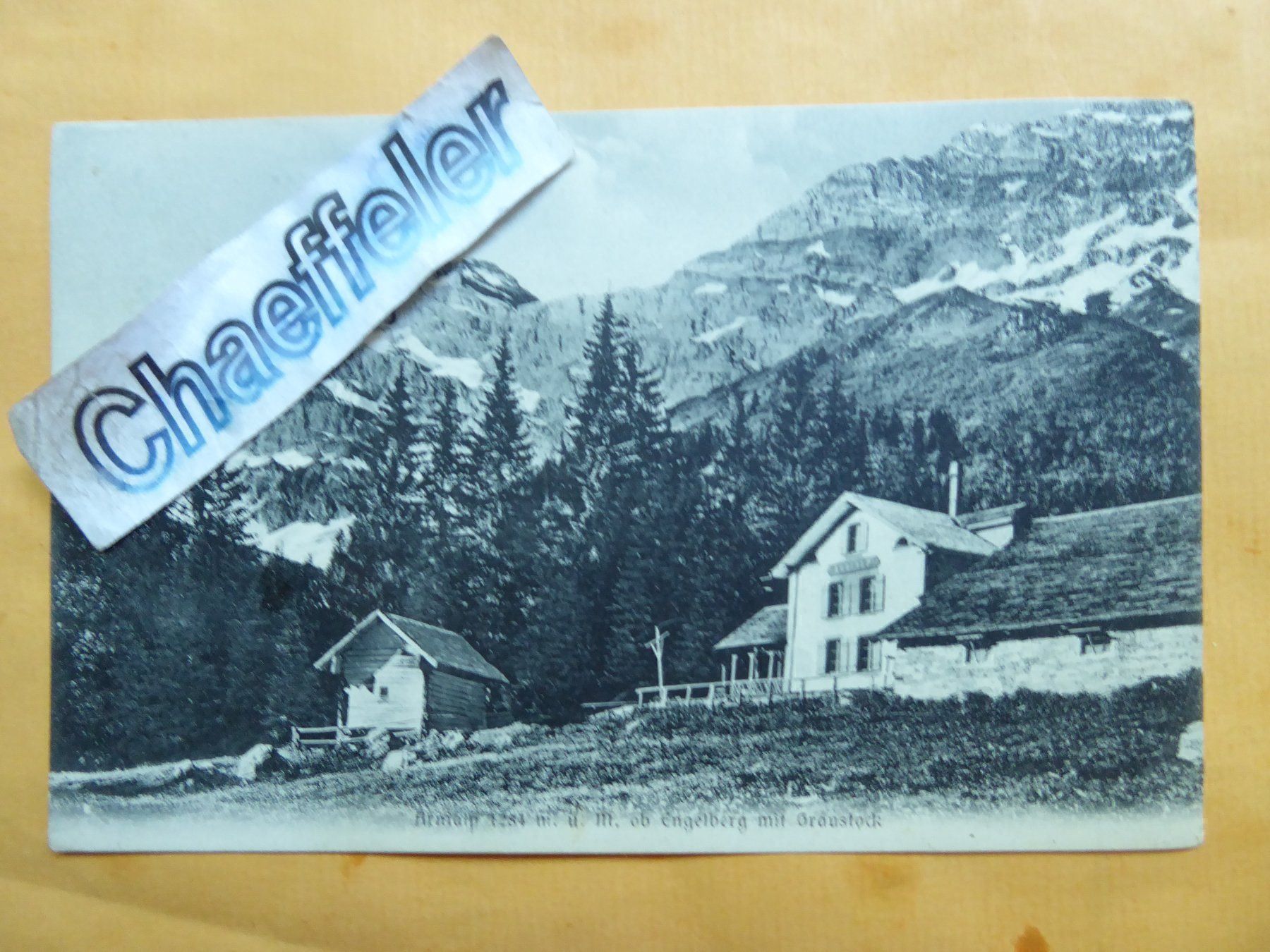 Cartoline postali: Arnialp ob Engelberg mit Graustock – Usato da Zürich venduto da Chaeffeler