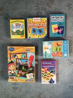 6 Kinderspiele, Alter ab 3, Memory, Quiz, Puzzle, Hütc...