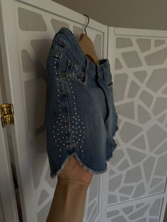 ba&sh Jeans Shorts – Gr. M / 2 – Nieten – Denim