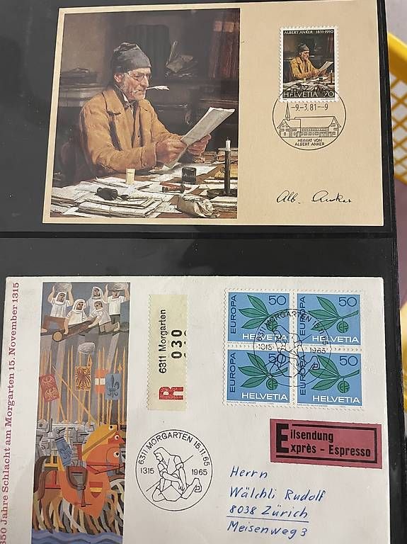 Couverts & Versandtaschen: Sammlung historischer Schweizer Briefmarken – Gebraucht aus stüsslingen von Aless14 2