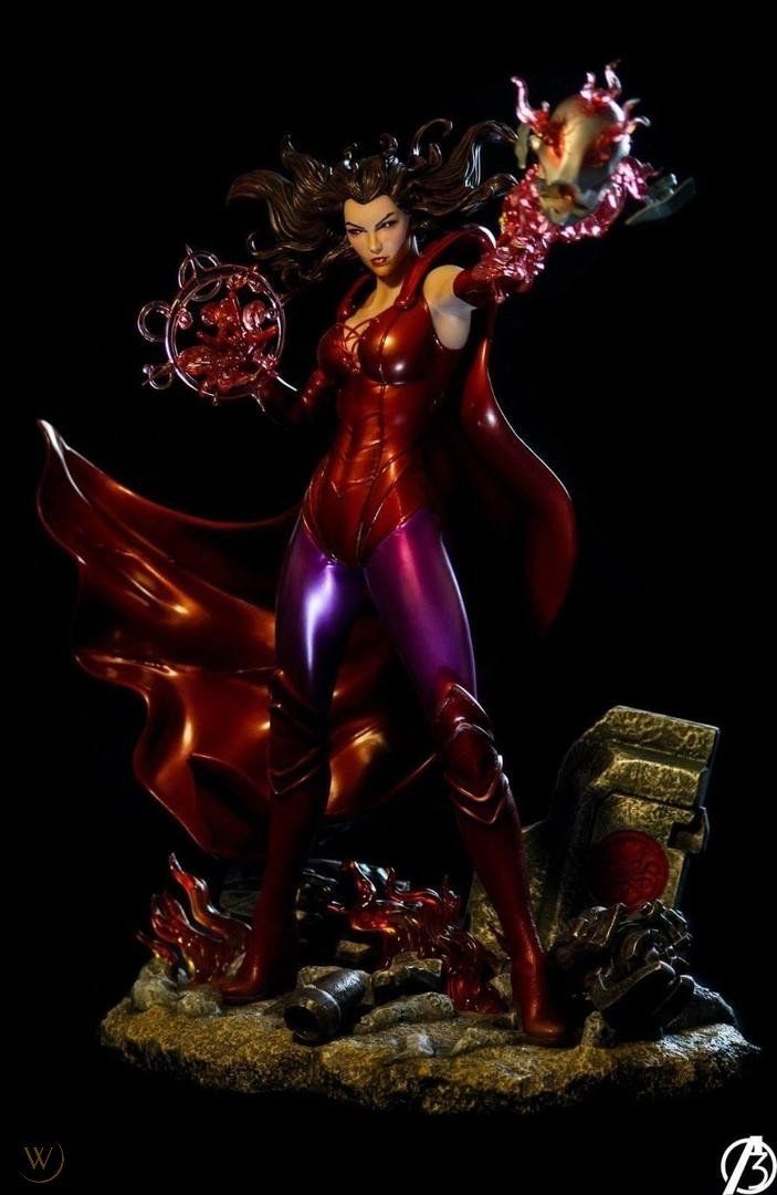 Marvel Statuette: Alpha3 Scarlet Witch Custom Statue 1/4 Marvel Sideshow – Usato da Tafers venduto da tobib_23 8