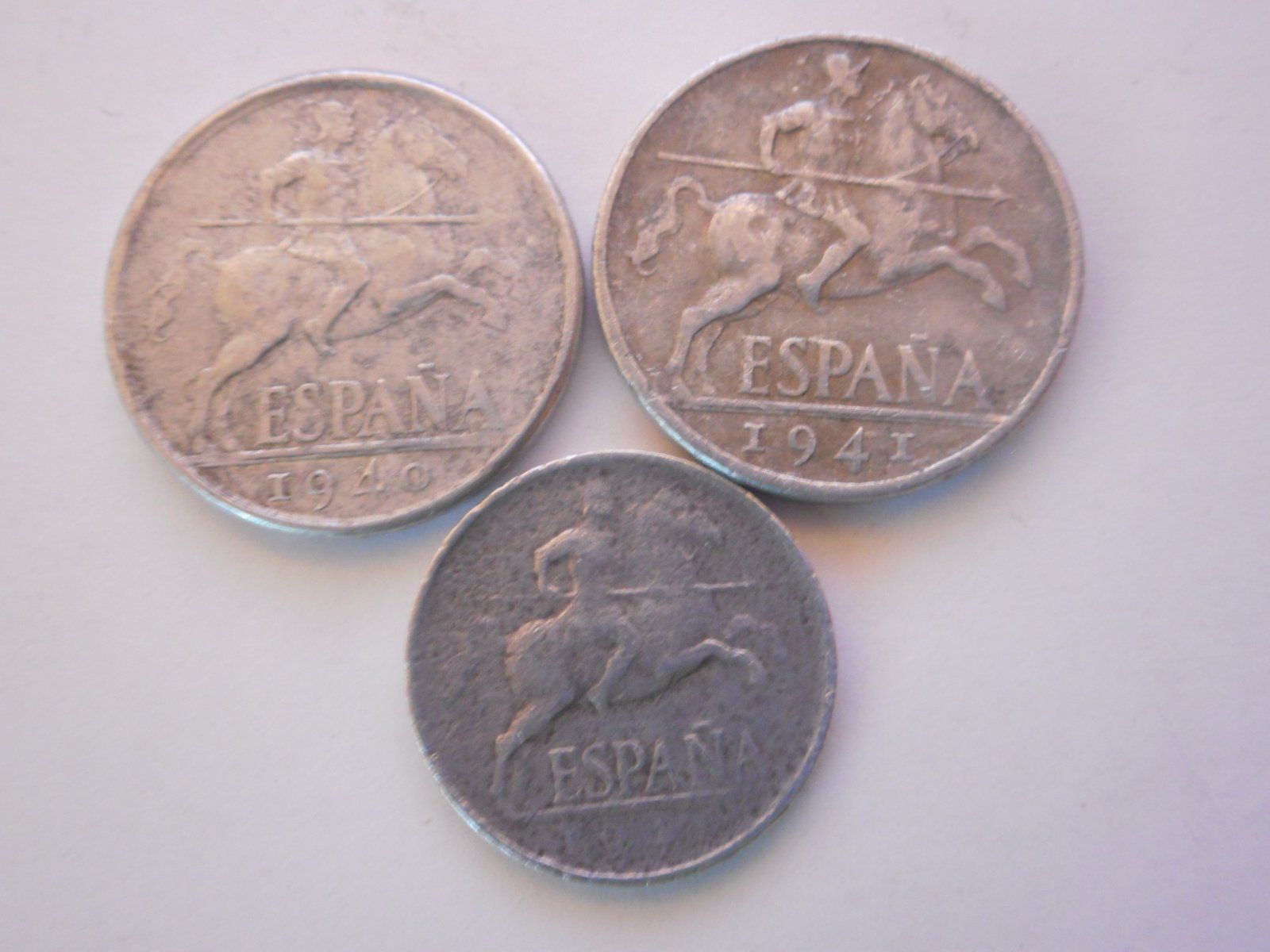 Tutti le monete: Spanien Münzen 1940/1941  alt – Usato da Kriegstetten venduto da pizlad2010