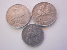 Spanien Münzen 1940/1941  alt