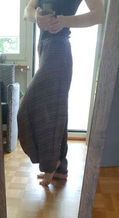 Luftige Pumphose Sarouelhose Aladinhose Haremshose