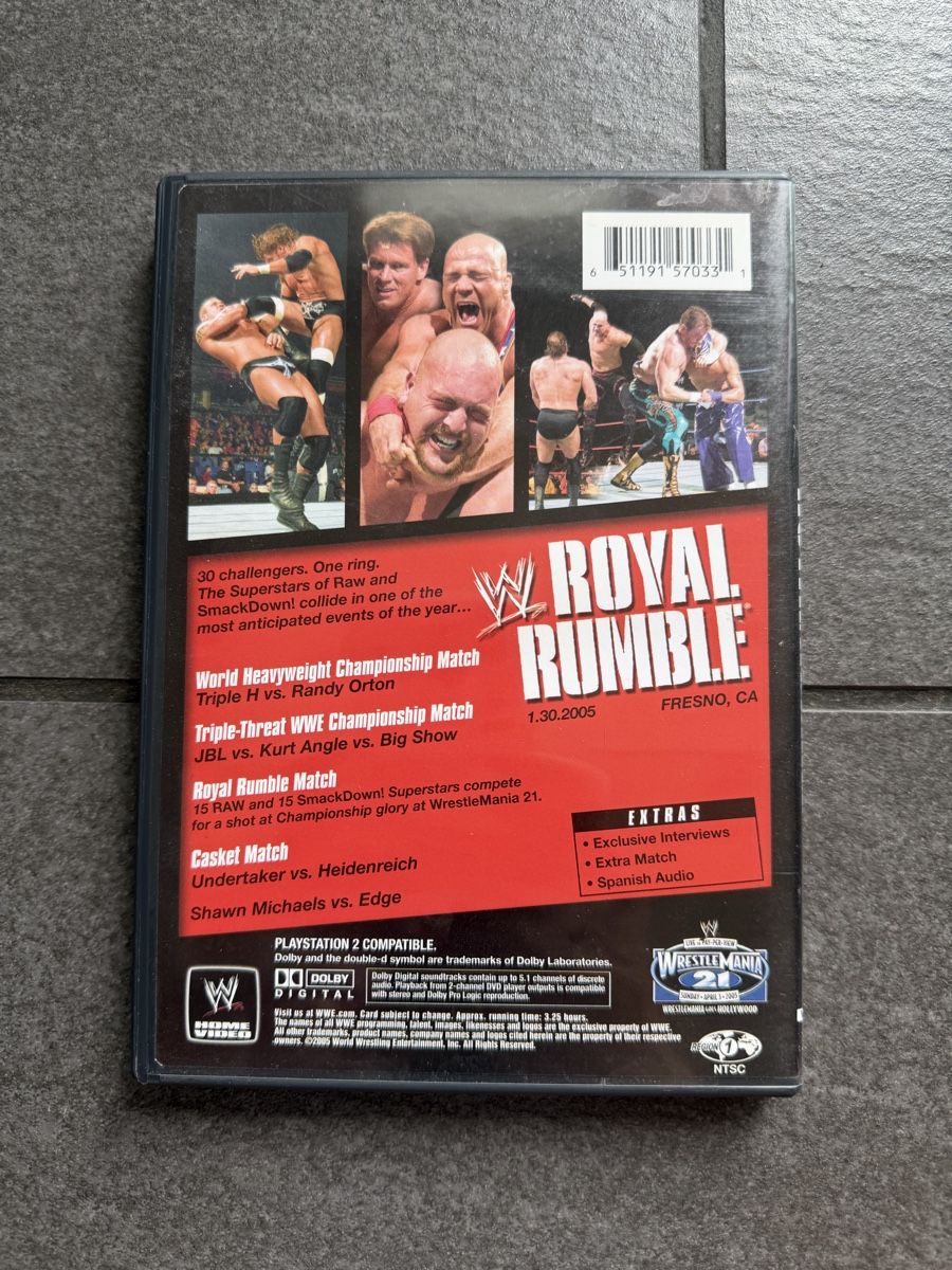 Tutti i DVDs: WWE Royal Rumble 2005 DVD – Usato da Zürich venduto da cENS0R 1