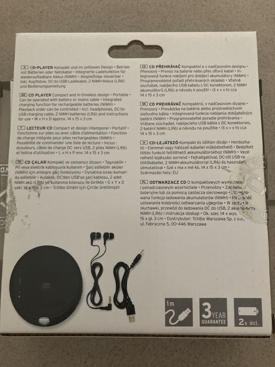 Lettore multimediale portatile: CD-Player Tragbar 14x15x3cm Neuwertig – Nuovo e nell'imballaggio originale da Otelfingen venduto da pat_8jmb 2