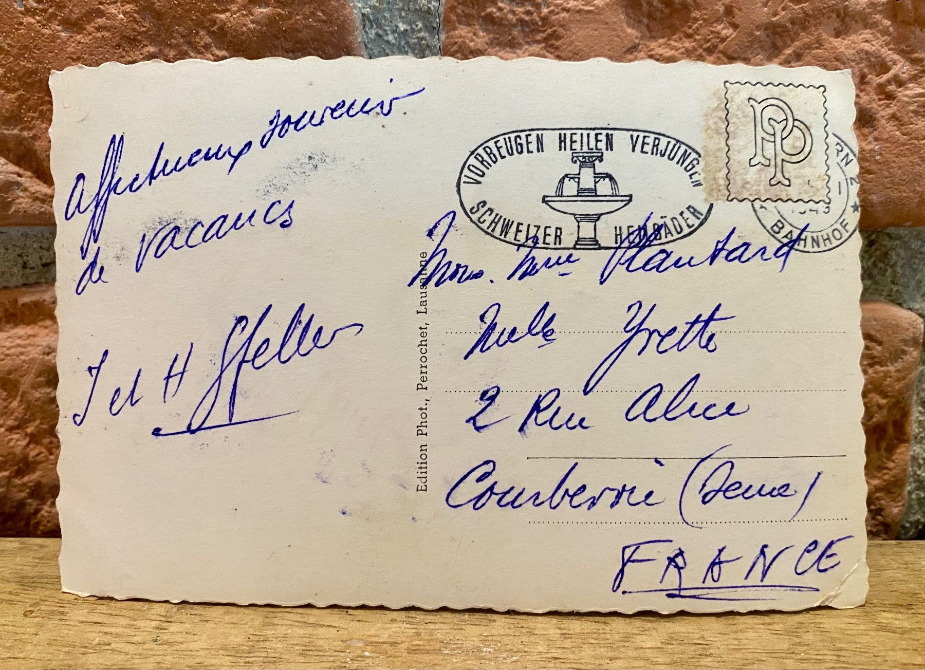 Cartoline postali: 1943 - Solothurn - Gesamtansicht – Usato da Root venduto da ENGLAND-TREASURES 2