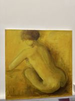 Nude Painting, Expressive Art, Figure Study, Signed Art
