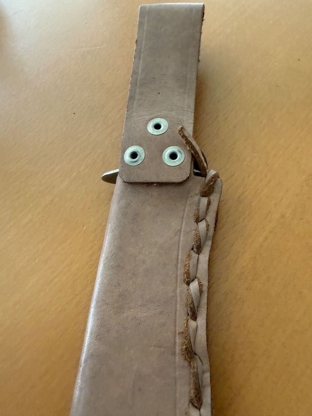 Zubehör: Bowie Messer, Holzgriff, Scheide Leder, Vintage – Gebraucht aus Fehraltorf von bruggin 8