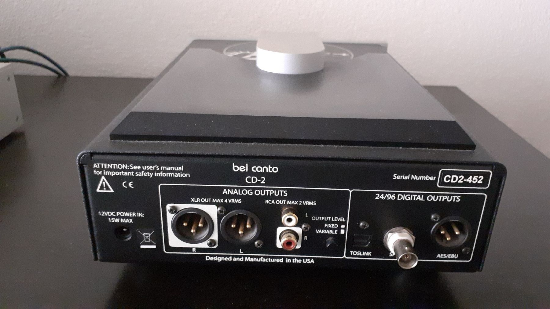 Sistemi audio & multimediali: Lecteur CD Bel Canto - CD2 – Usato da Martigny venduto da Newalp 2