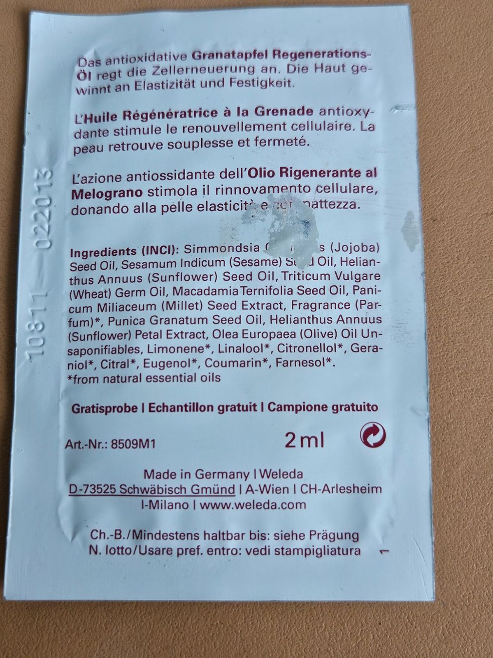 Weleda Cura del viso: WELEDA - Granatapfel Regenerations-Öl – Nuovo e nell'imballaggio originale da Aesch BL venduto da Chrutli1 1