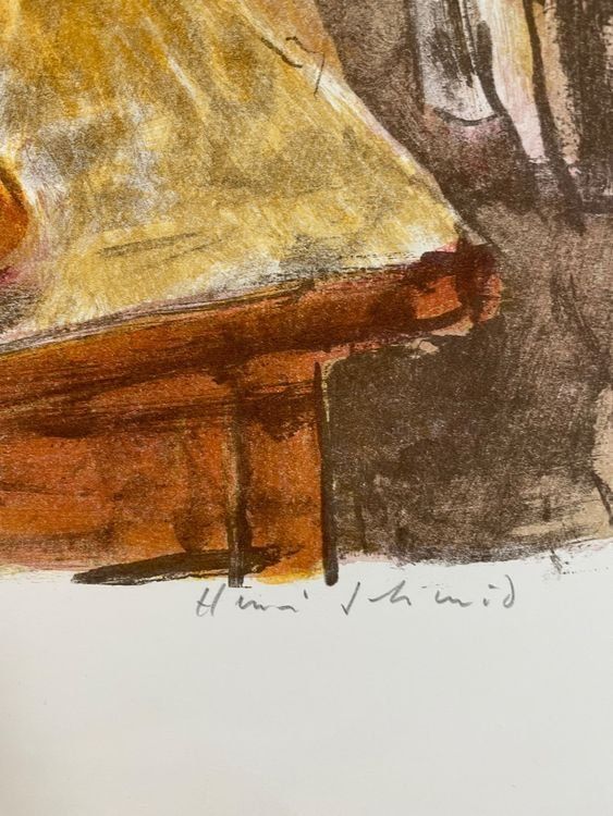 Henri Schmid Grosse Lithographie (1924-2009) 5