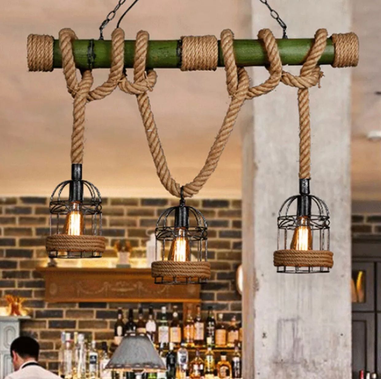 Lampade: Retro Deckenlampe Vintage Leuchte Pendel – Nuovo e nell'imballaggio originale da Amriswil venduto da JaJa-Express 4