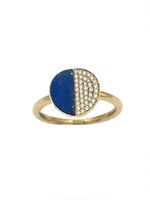 Bague Bucherer en or rose 18K diamants et Lapis-Lazuli