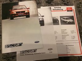 Ford Escort Verkaufsprospekt/Preisliste