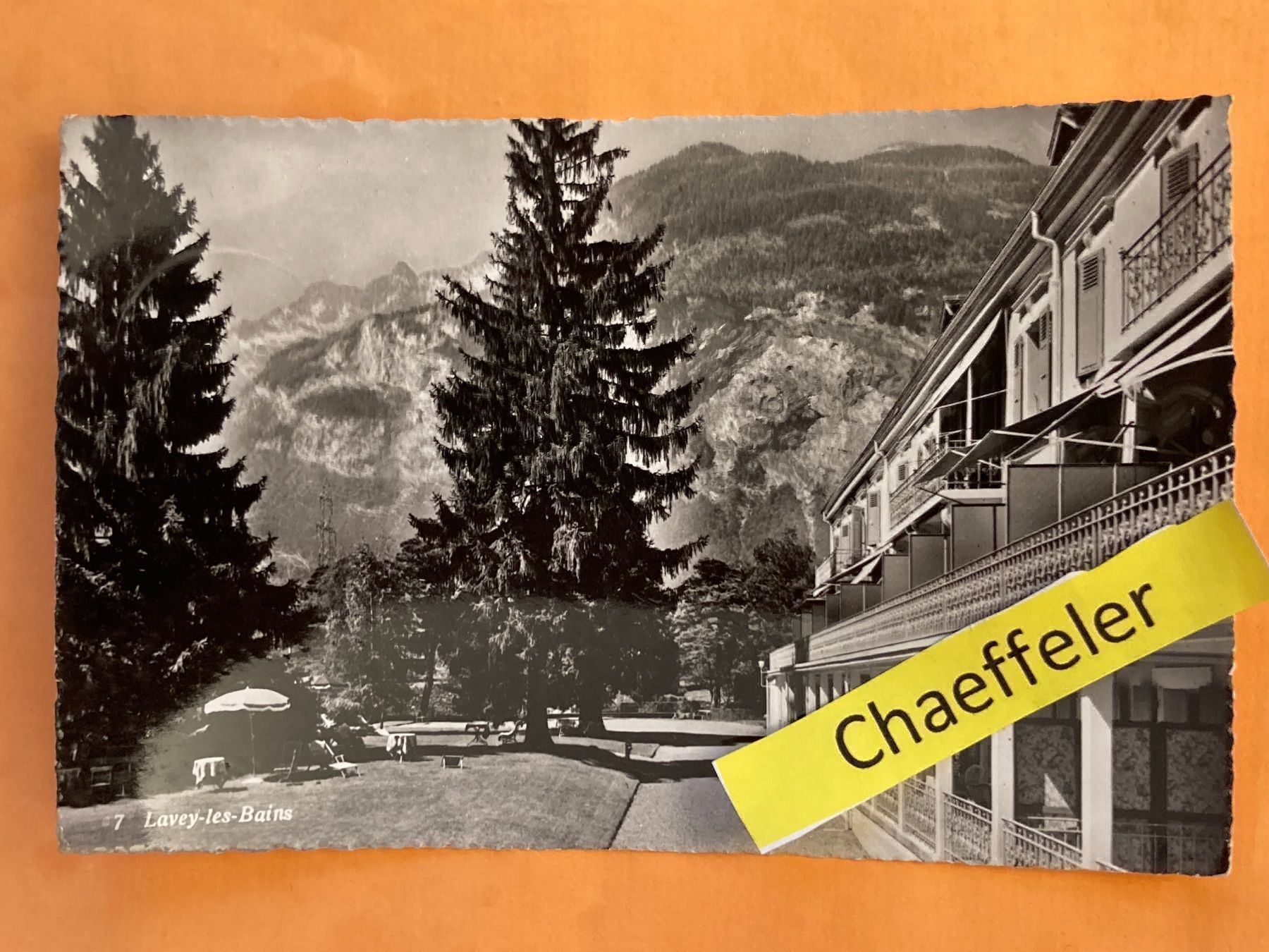 Cartoline postali: 1962 Lavey-les-Bains – Usato da Zürich venduto da Chaeffeler