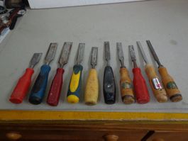 10 verschiedene Stechbeitel