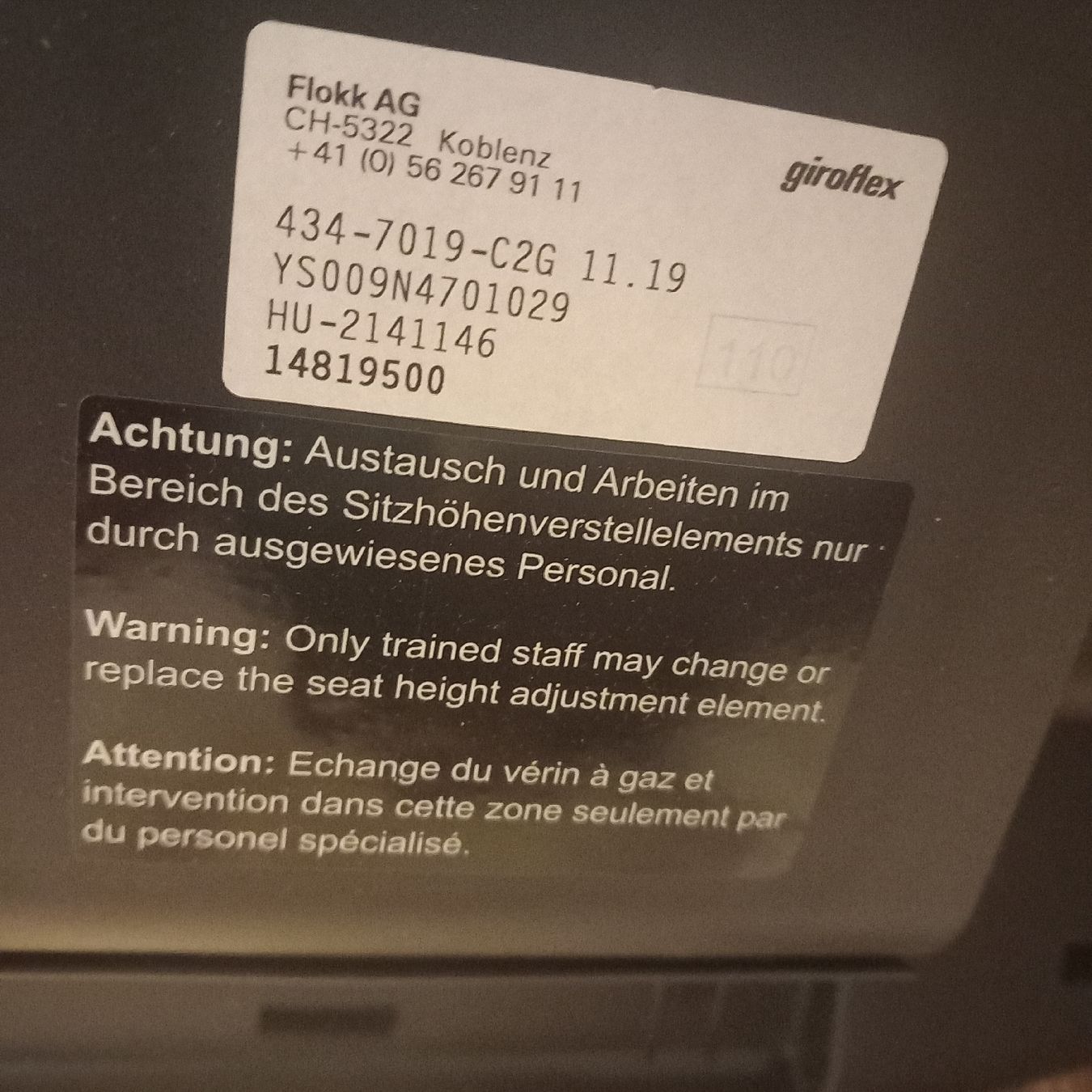 Giroflex Chaises: Bürostuhl Giroflex  – D'occasion à Ebnat-Kappel par blazzi 3