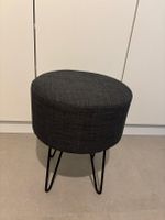 tabouret rond gris design Maison du Monde