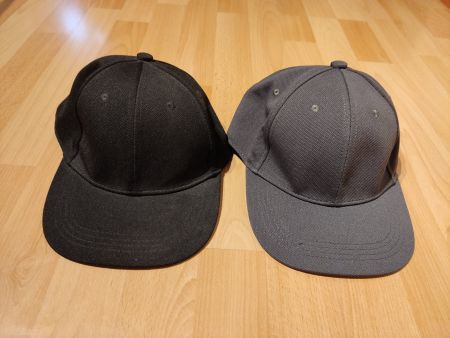 2 Stück Fullcap Basecap Schwarz Grösse S/M 55-58cm NEU