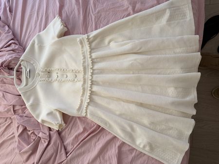 Kleid mit Cardigan weiss Grösse M guter Zustand