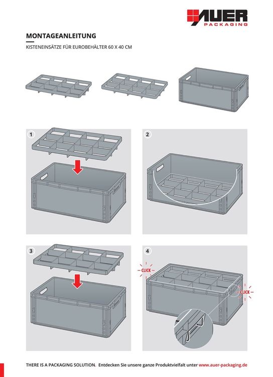 BRB Eurobehälter Basic – 8er Set, 600x400x285 Mm, 56 Liter, Durchbrochen, PE-HD, Lebensmittelecht