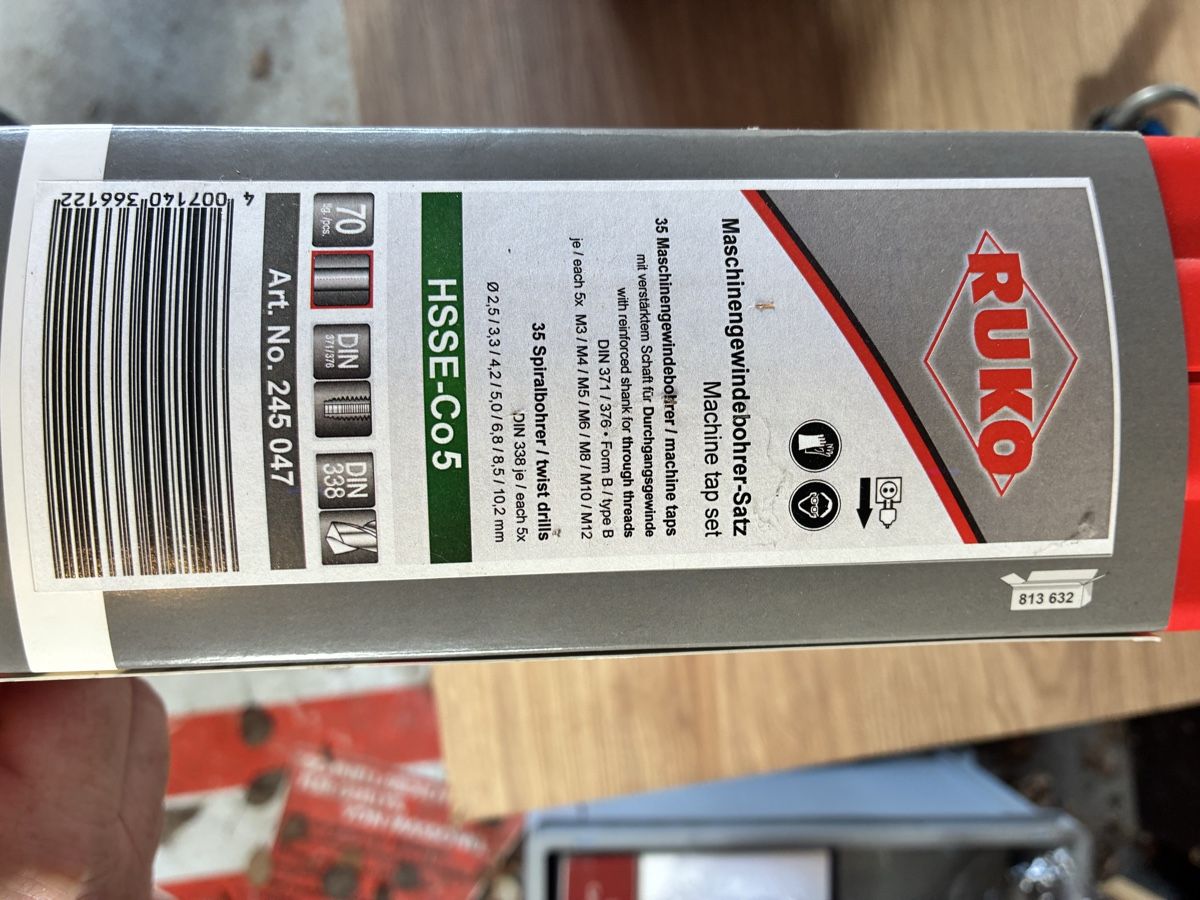 Alle Werkzeuge: Ruko Maschinengewindebohrer-Satz HSSE-Co 5,neu im Koffer – Neu und originalverpackt aus Oberburg von 4207simon 3