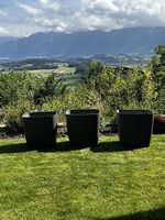 5 Swisspearl Eternit Pflanzgefässe Osaka anthrazit