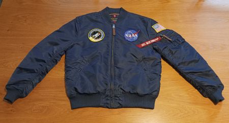 ALPHA INDUSTRIES Herren MA-1 VF Bomberjacke NASA Gr. L