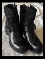 Bottines Onyx noires cloutées, taille 38