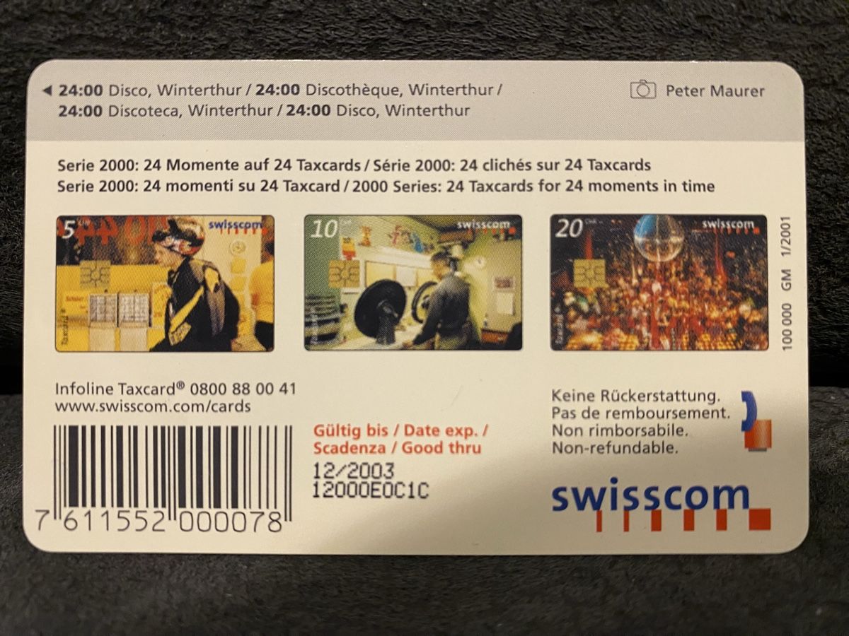 Schede telefoniche: Taxcard S5 – Usato da Lausanne venduto da babacard10 1