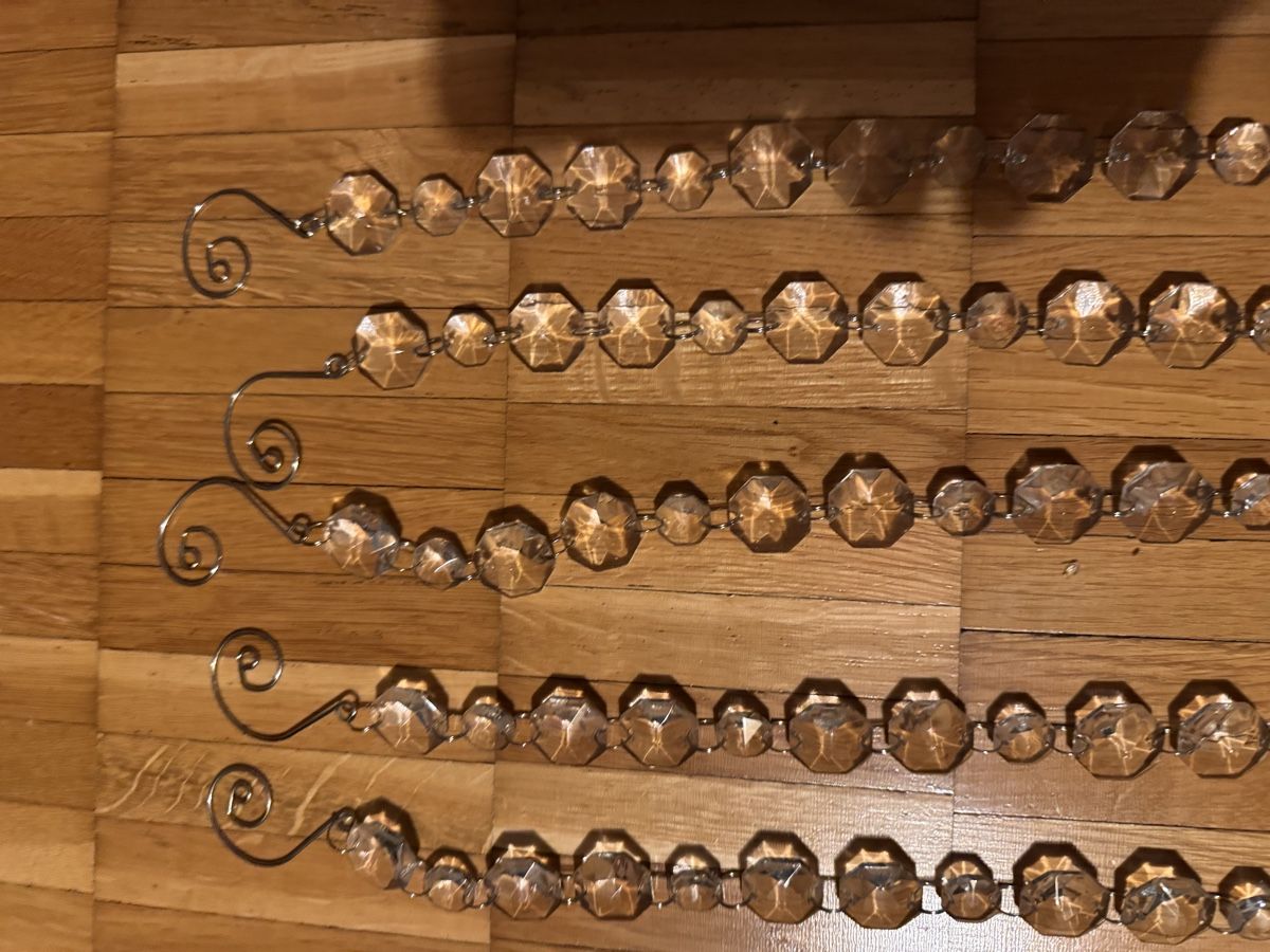 Globus Tutte le decorazioni: 5 Kette aus 63 Glaskristallen – Usato da Zürich venduto da NNK28 3