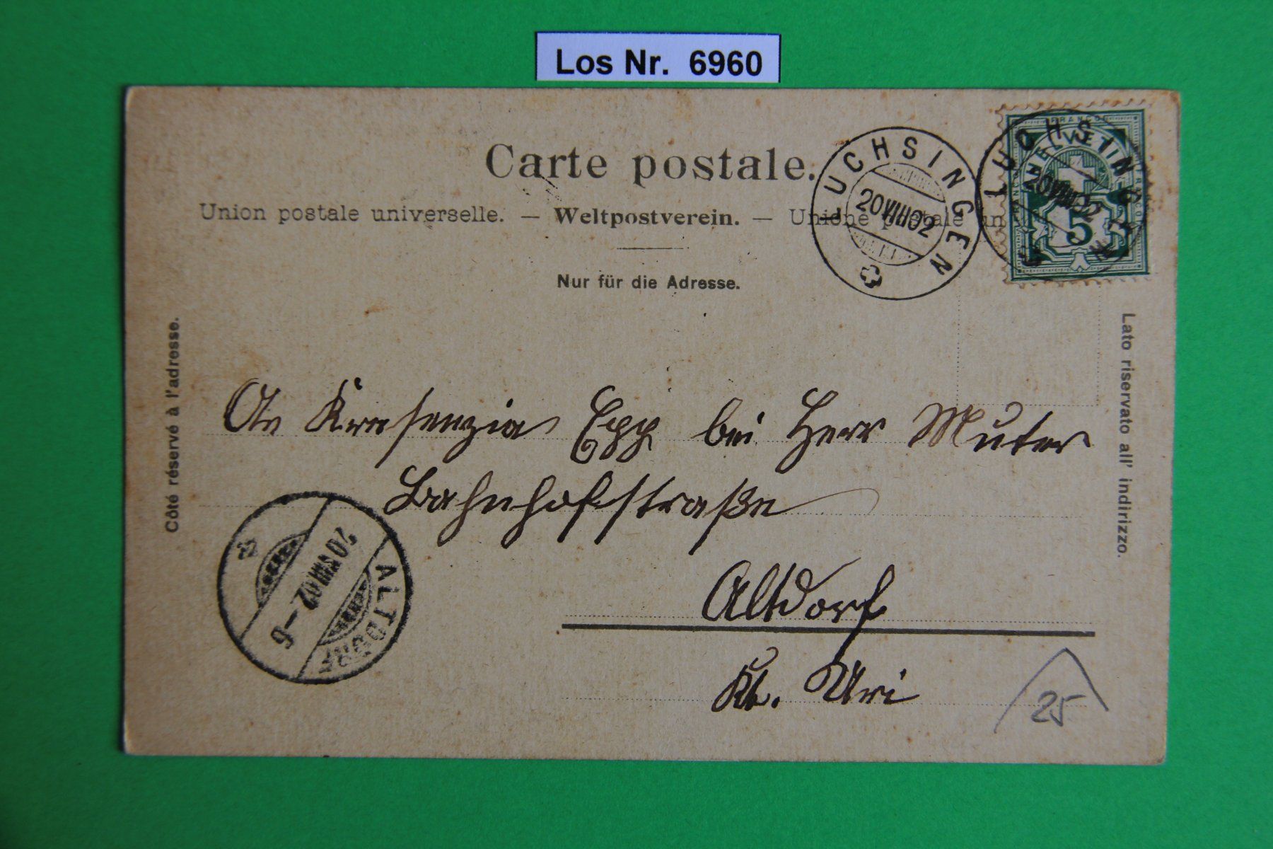 Cartoline postali: CH Ansichtskarte Luchsingen um 1900                 Los 6960 – Usato da Volken venduto da jukon65 1