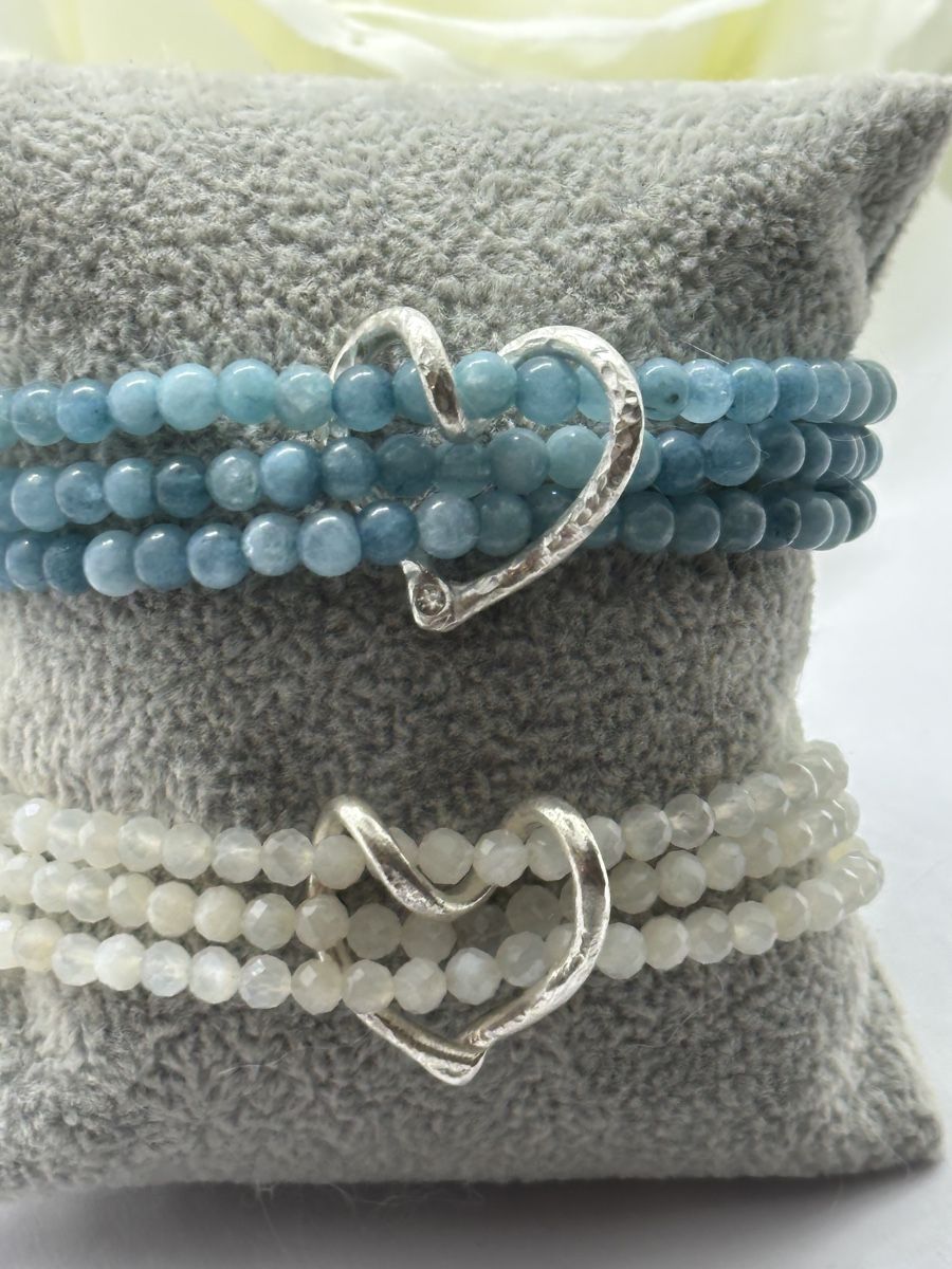 Bracciali & Braccialetti: Armband blauer opal – Nuovo e nell'imballaggio originale da Niederglatt ZH venduto da Silberschmuck-design 1