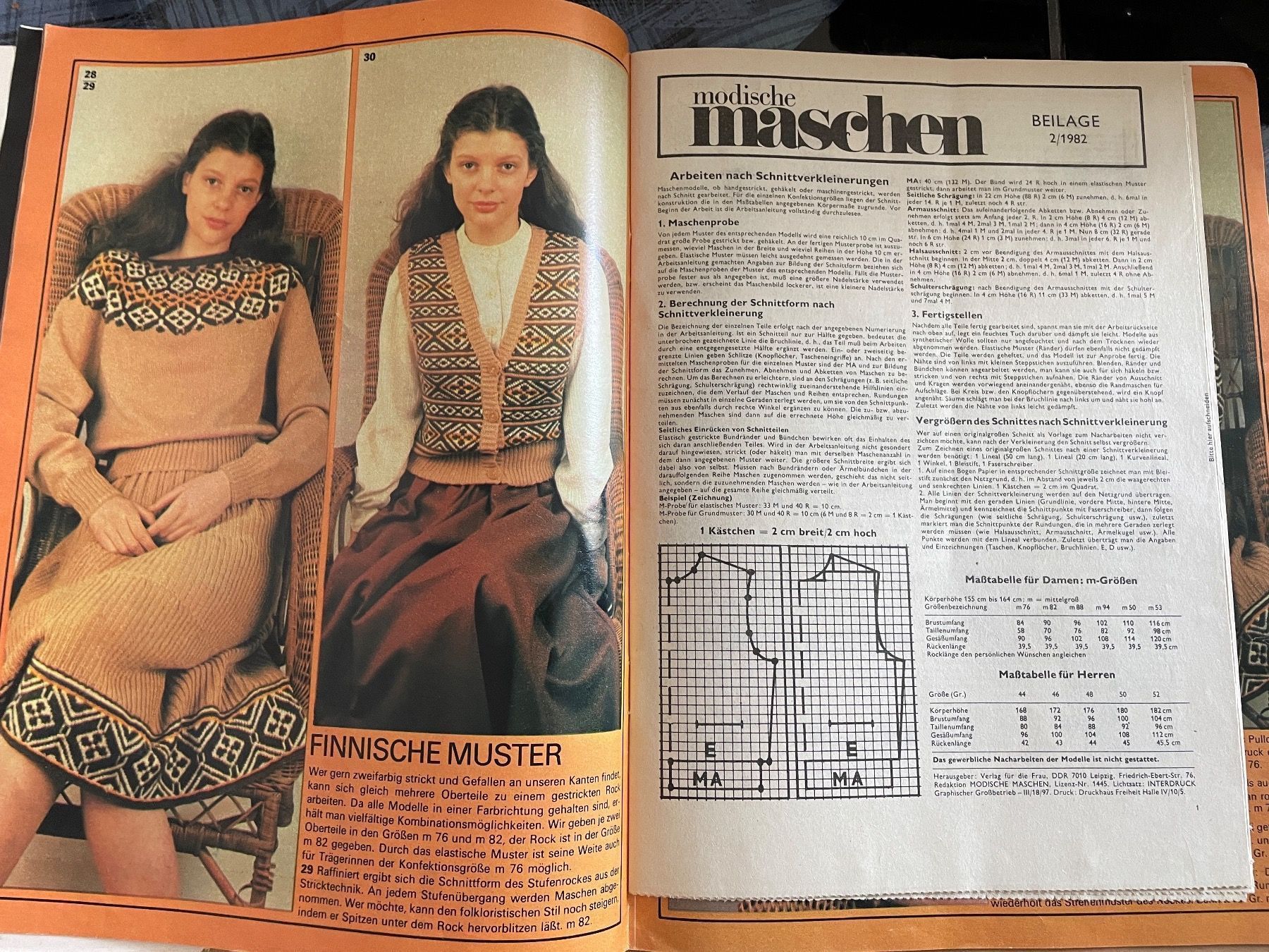 Zeitschriften & Magazine: Modische Maschen 1982 mit Schnittmuster Anleitungen – Gebraucht aus Buchs SG von Billikatze5 4
