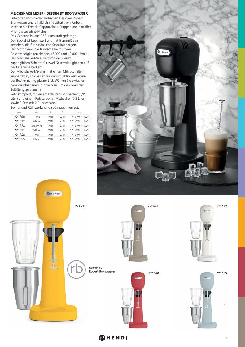 Elettrodomestici da cucina: HENDI Milchshake-Mixer – Nuovo (secondo la descrizione) da Wängi venduto da SPCSHOP 3