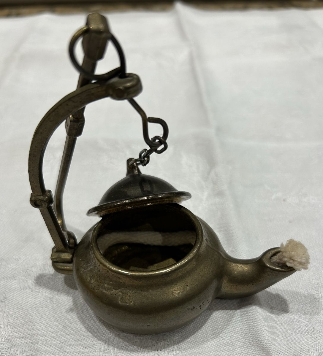 Lampes: Öllampe antik Messing  – D'occasion à Lengnau AG par Mefari 1