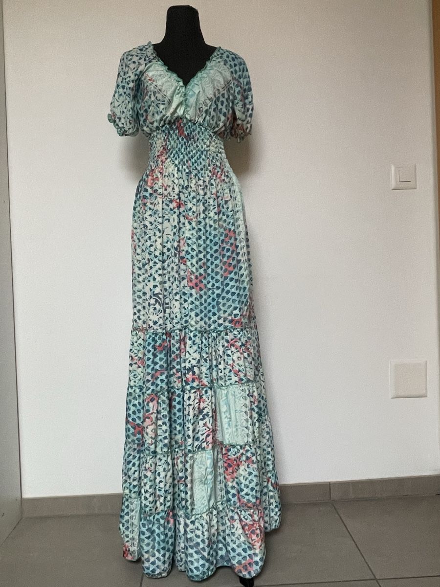 Vestiti: Boho Maxi Stufenkleid aus Seide – Nuovo (secondo la descrizione) da Sigriswil venduto da ck56