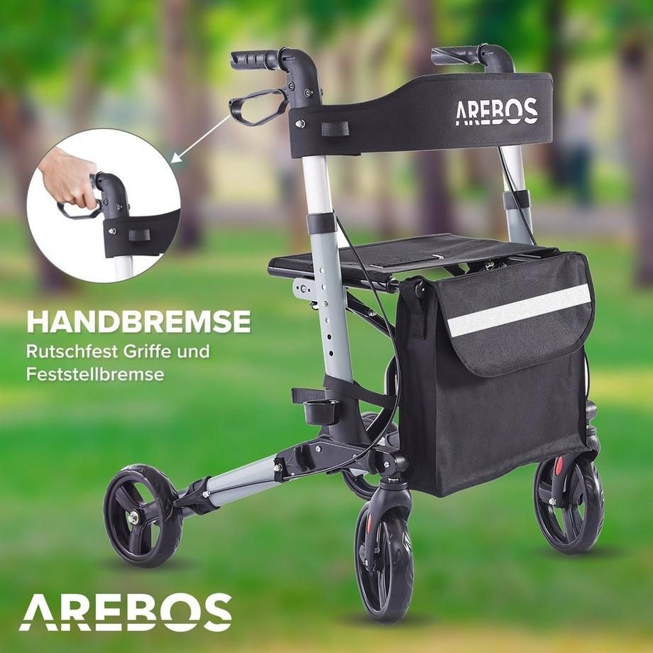 Gehhilfen: Arebos Alu Rollator | Klappbar - NEU – Neu (gemäss Beschreibung) aus Nebikon von warendiscount 2