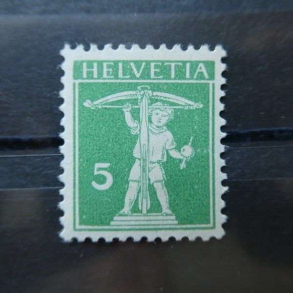 Tous les timbres: Nr. 125 ** TELLKNABE mit ARMBRUST – Neuf (Voir description) à Egliswil par Trens01 1