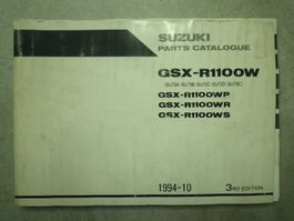 Ersatzteil -Katalog Suzuki GSX-R 1100 W   Jg.1994-10