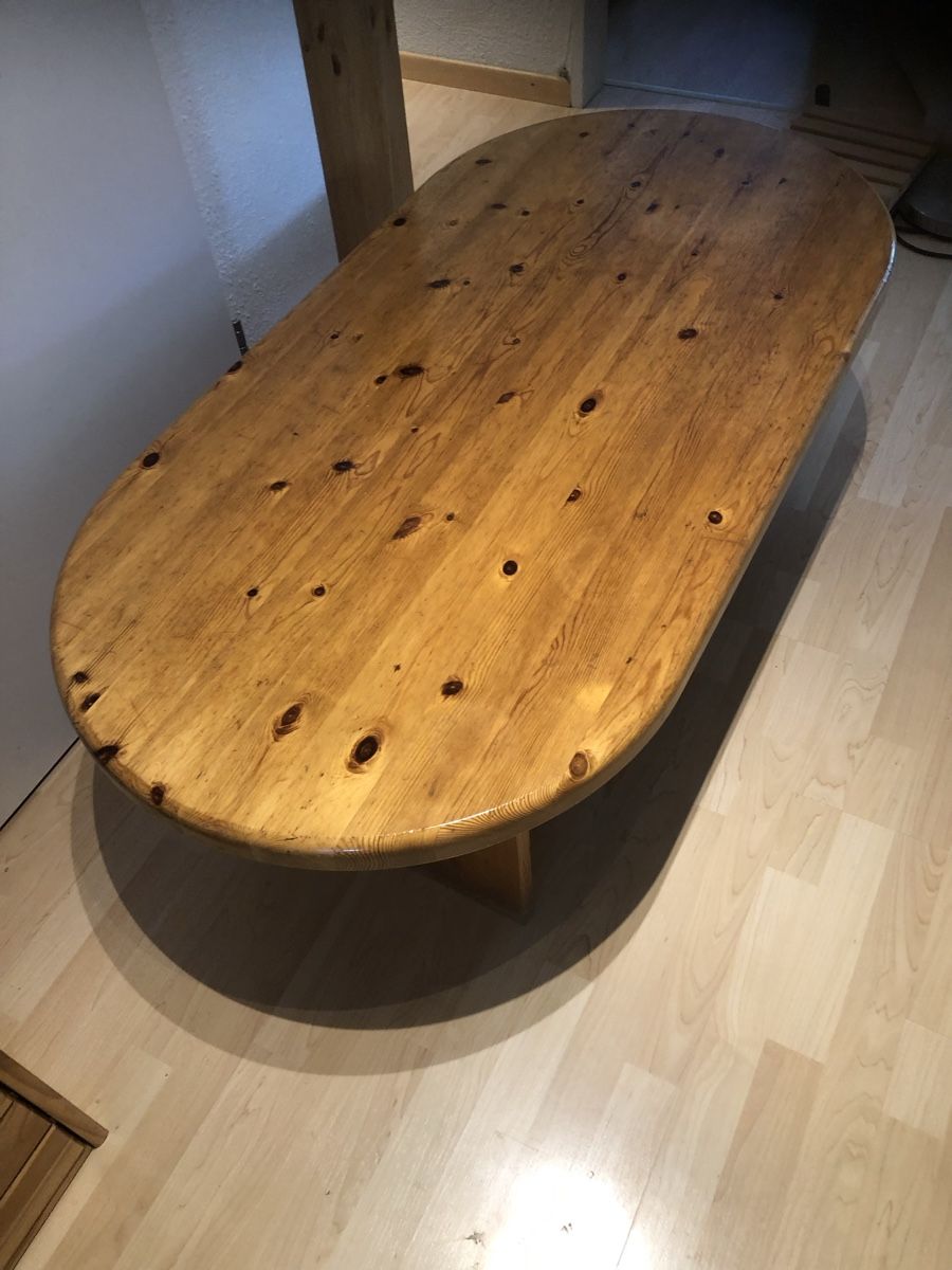 Tavoli: Couchtisch Holz oval gebraucht 125x60cm – Usato da Arbon venduto da Wladimir1 1