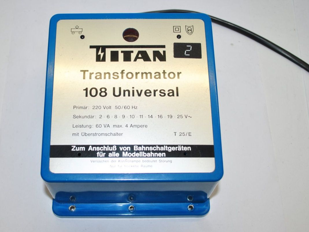 Modelleisenbahnen: Titan Trafo 108 (PDB254) – Gebraucht aus Aarwangen von Bahnsupport