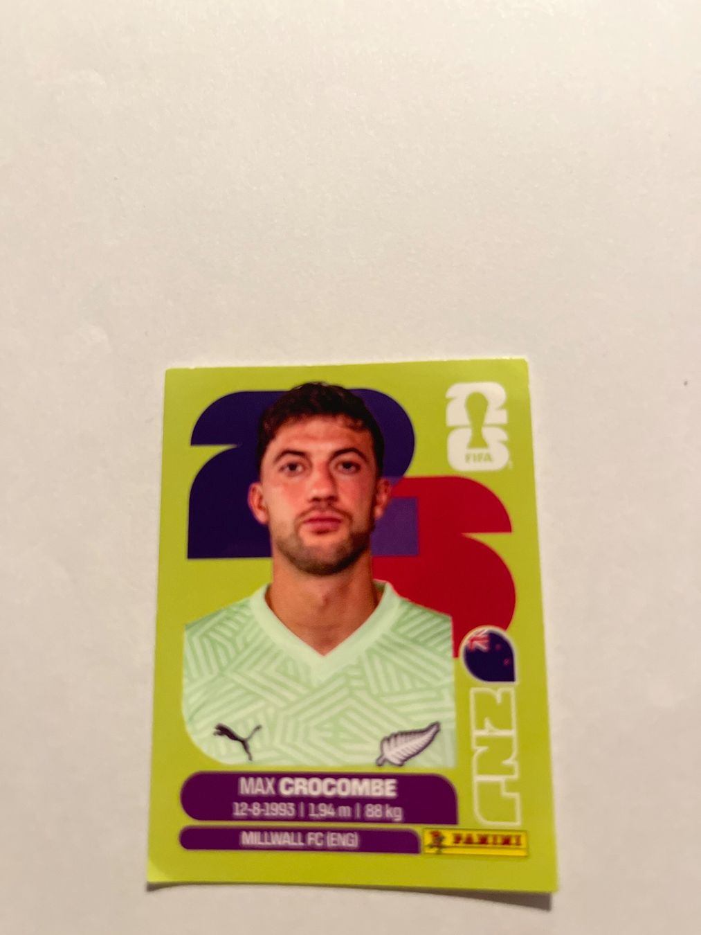 Panini Carte collezionabili: FIFA World Cup 2026 - Panini; NZL 2 - Max Crocombe – Nuovo (secondo la descrizione) da Würenlos venduto da ertanural