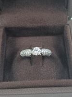 GÜBELIN SOLITÄR RING MIT DIAMANTEN IN 750 WEISSGOLD, GIA